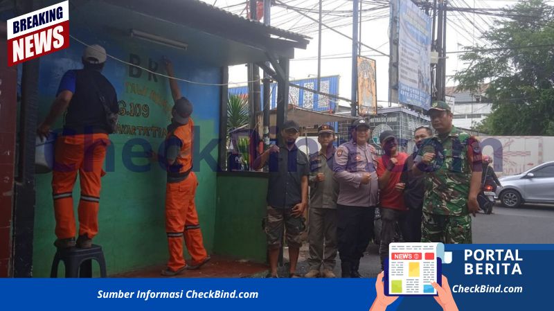 Ormas di Jaktim Cat Ulang Posko Secara Mandiri