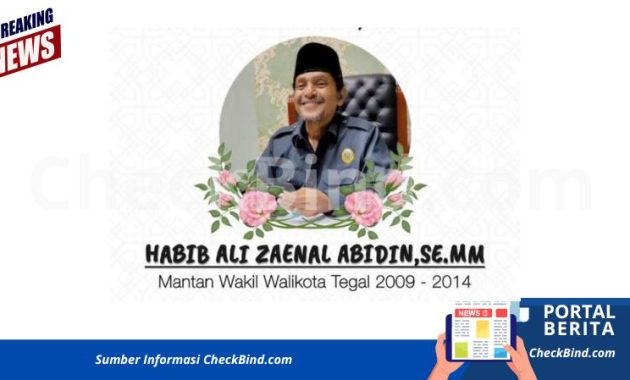 Kabar duka datang dari tanah suci. Mantan Wakil Wali Kota Tegal (2009-2014)