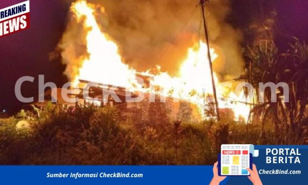 13 Rumah di Puncak Jaya Dibakar, Polisi Selidiki!